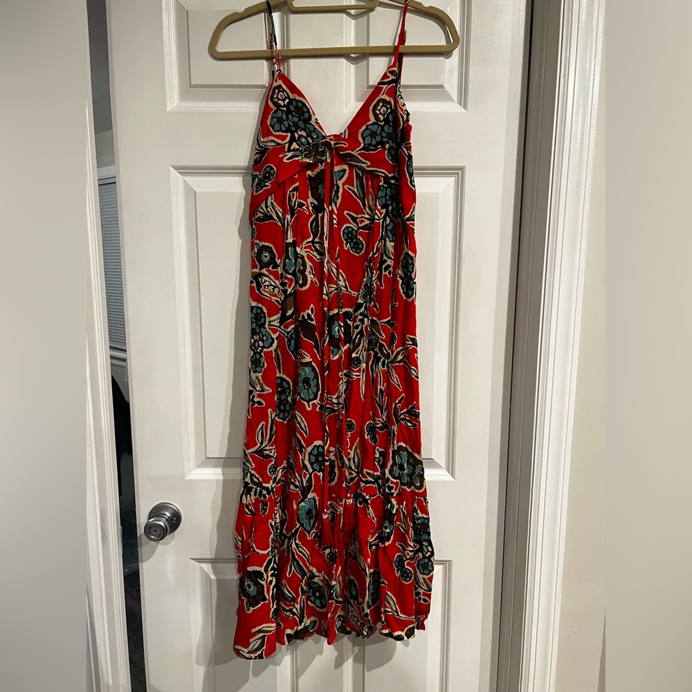 Orange maxi dress